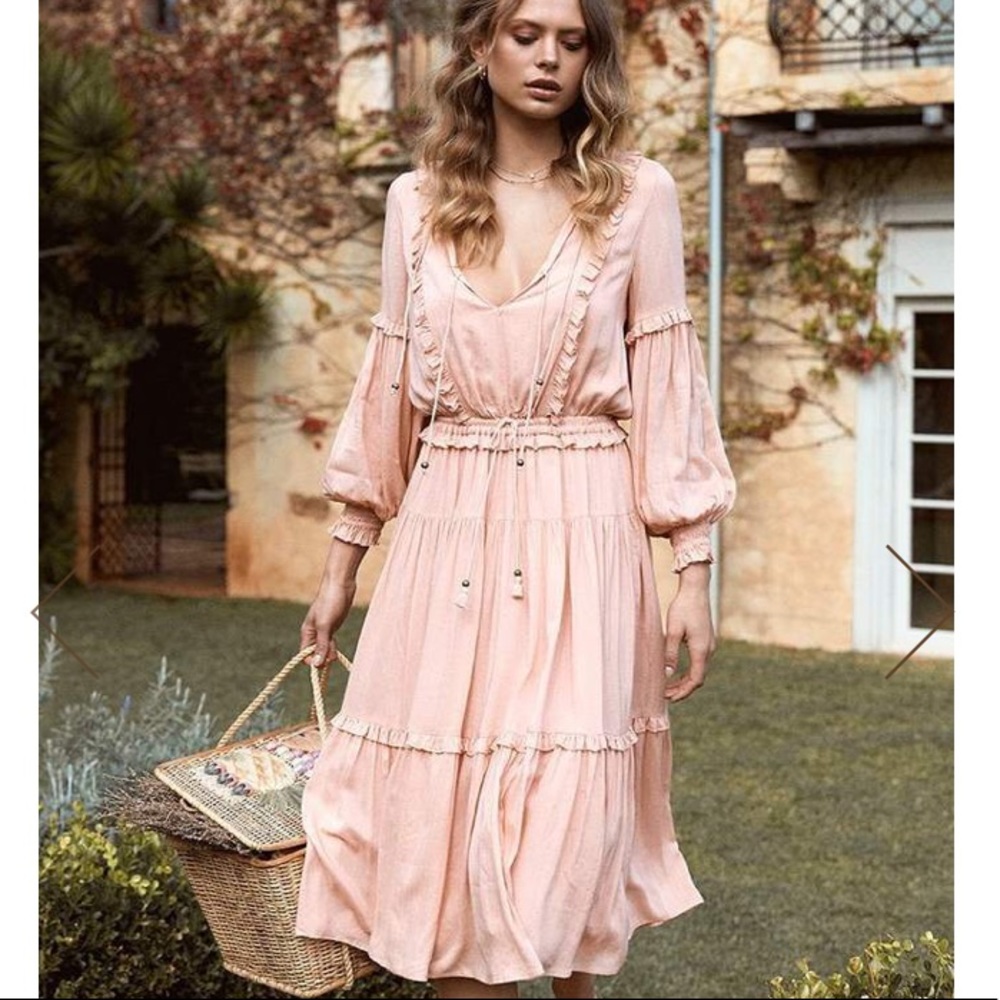 Spell Clementine Soirée Midi Dress